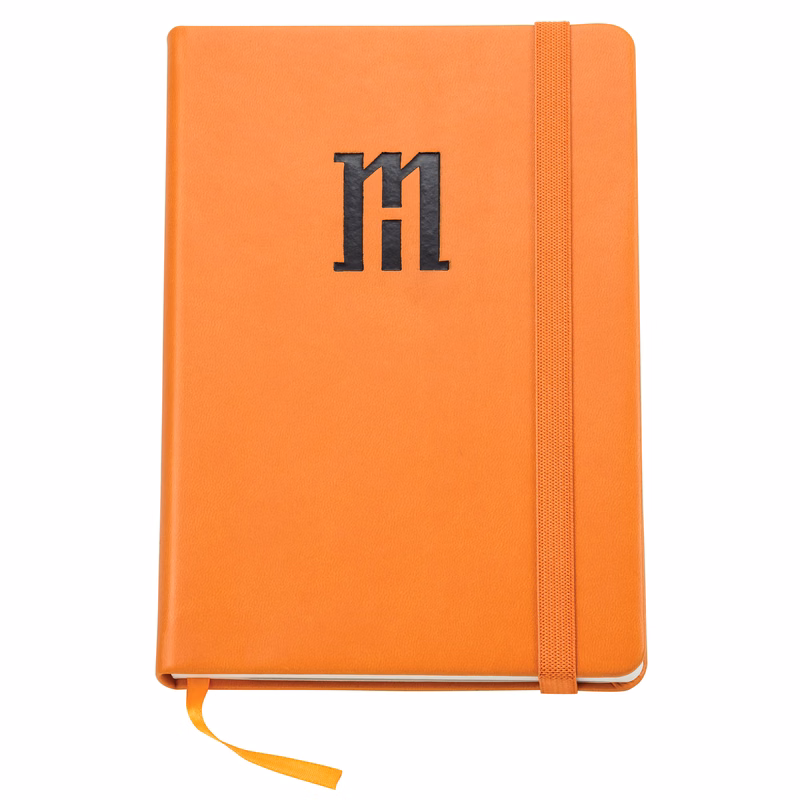 Fiore Orange Hard Cover Journal 8.5" x 5.5"