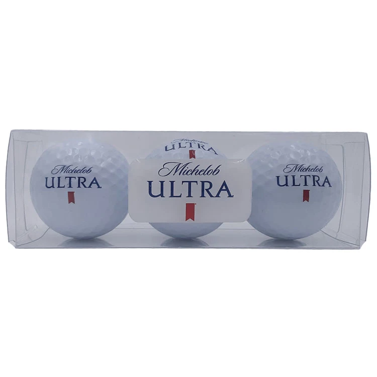 3-Ball Clear Sleeve With Custom Golf Balls 1