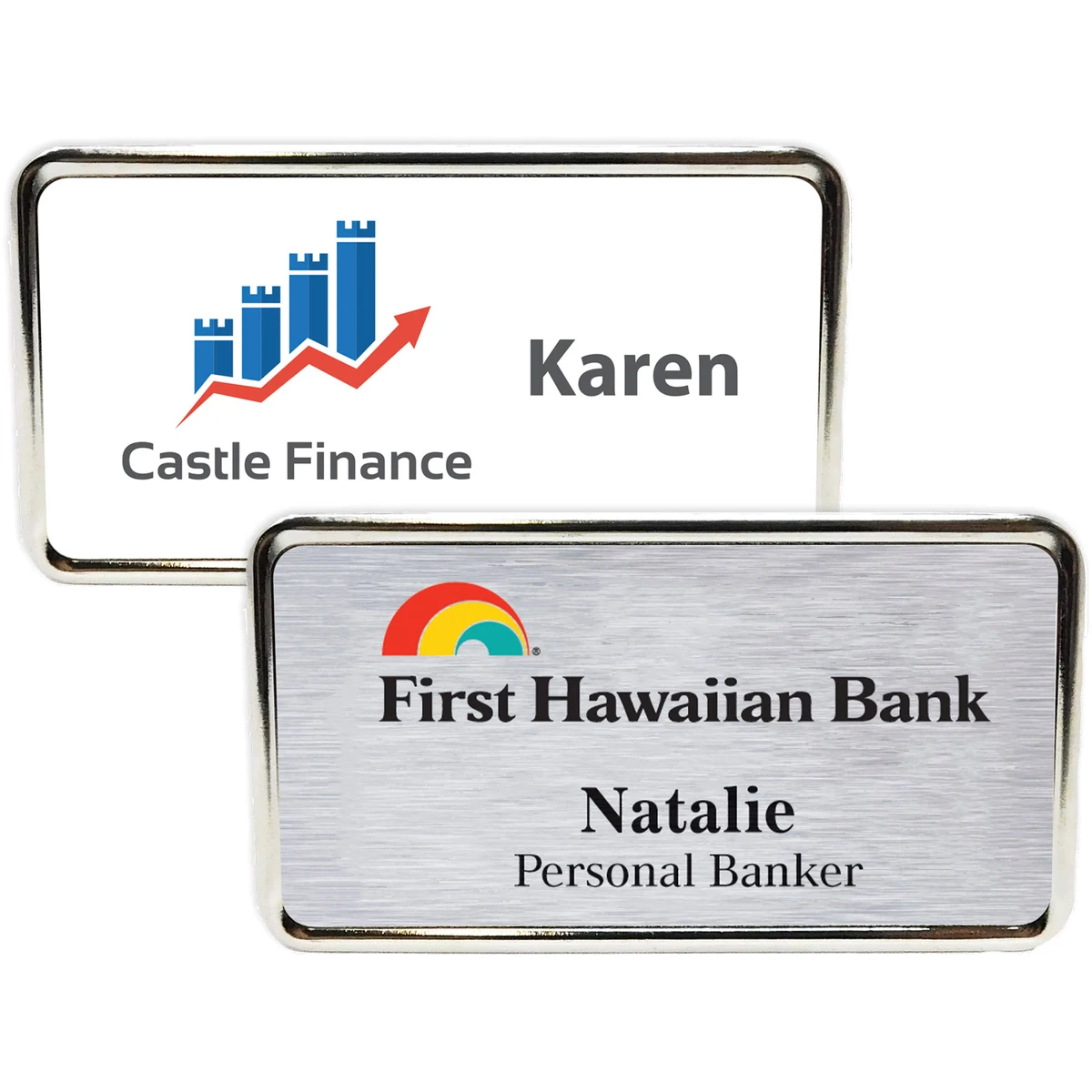Columbus Metal Name Badge (standard 3 x 1-5/8) 1