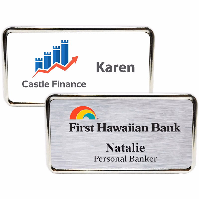 Columbus Metal Name Badge (standard 3 x 1-5/8)