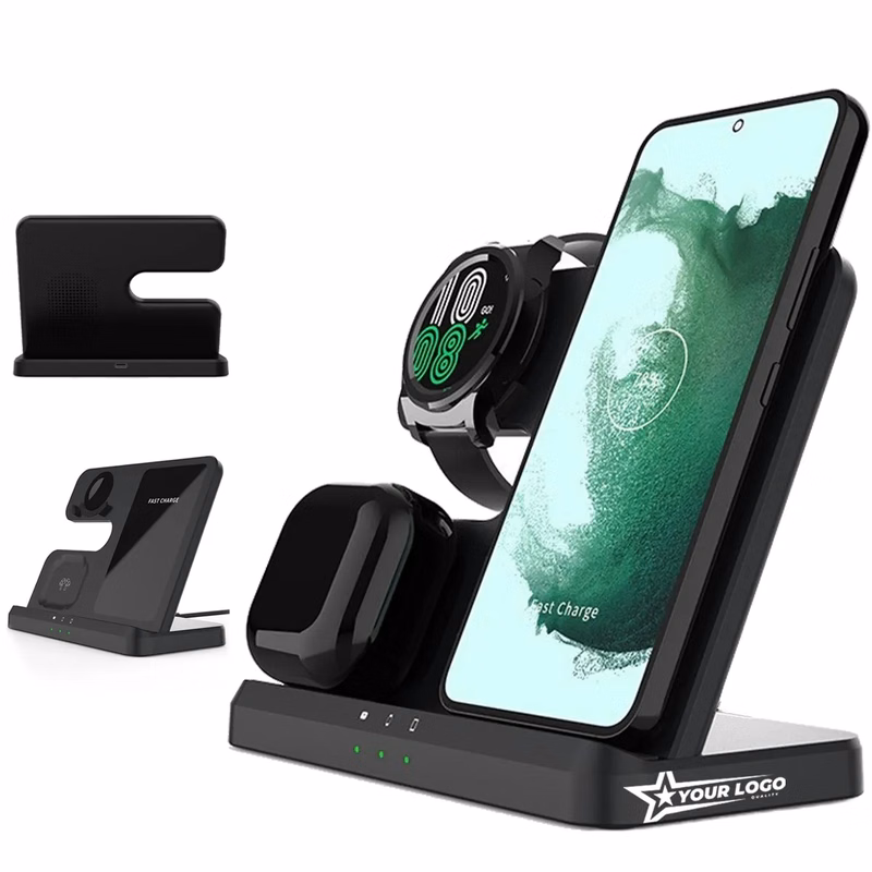 Wireless Charger Station 3 In 1 Fast Charging Stand