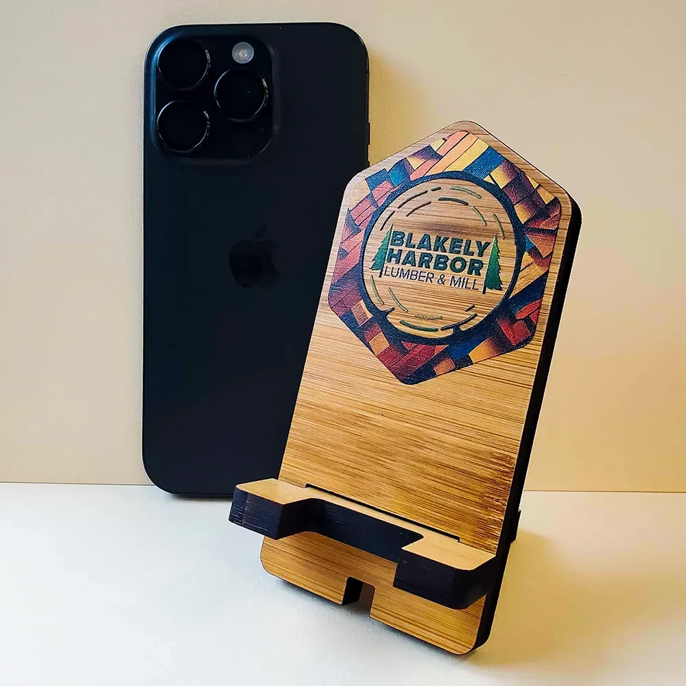 Ultra Vivid Bamboo Phone Desk Stands 1
