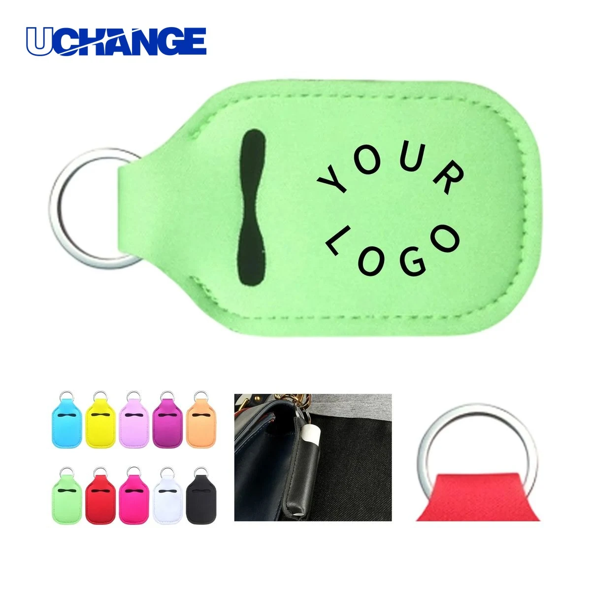 Chloroprene Rubber Bottle Holder Keychain Accessory for Travel 1