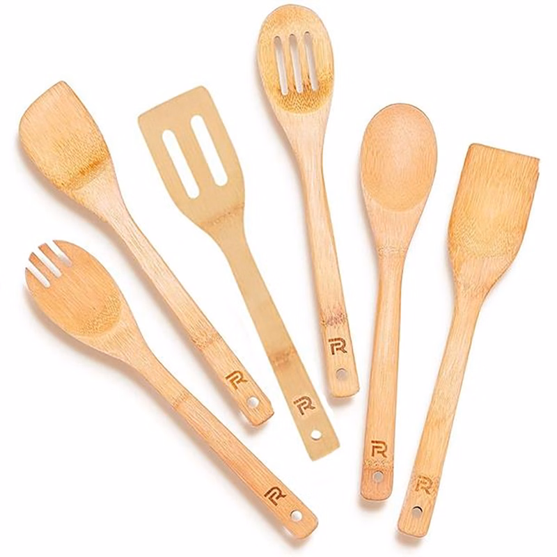6-piece bamboo cookware set