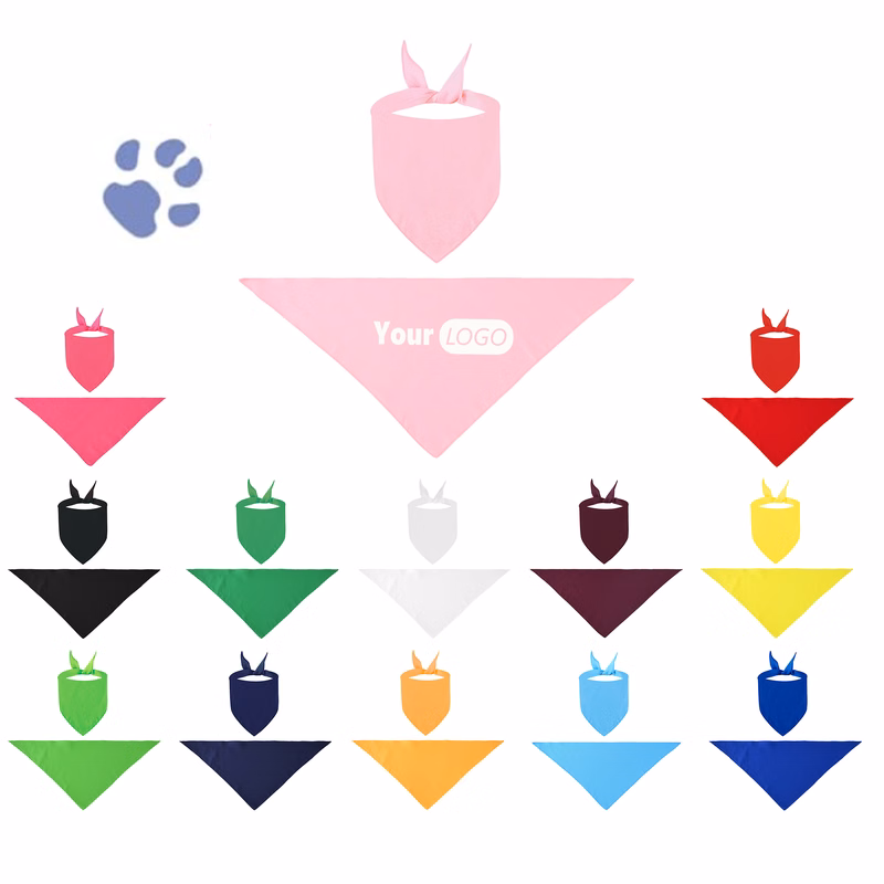 Cute Polyester Pet Bandana MOQ 20