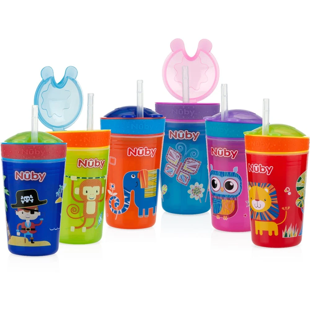 Nuby Snack N' Sip Cups - Assorted Colors 1