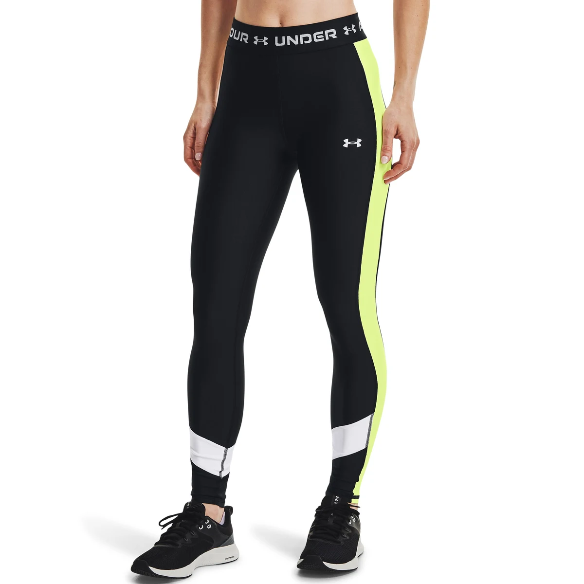 Women's HeatGear No-Slip Waistband Full-Length Leggings 1
