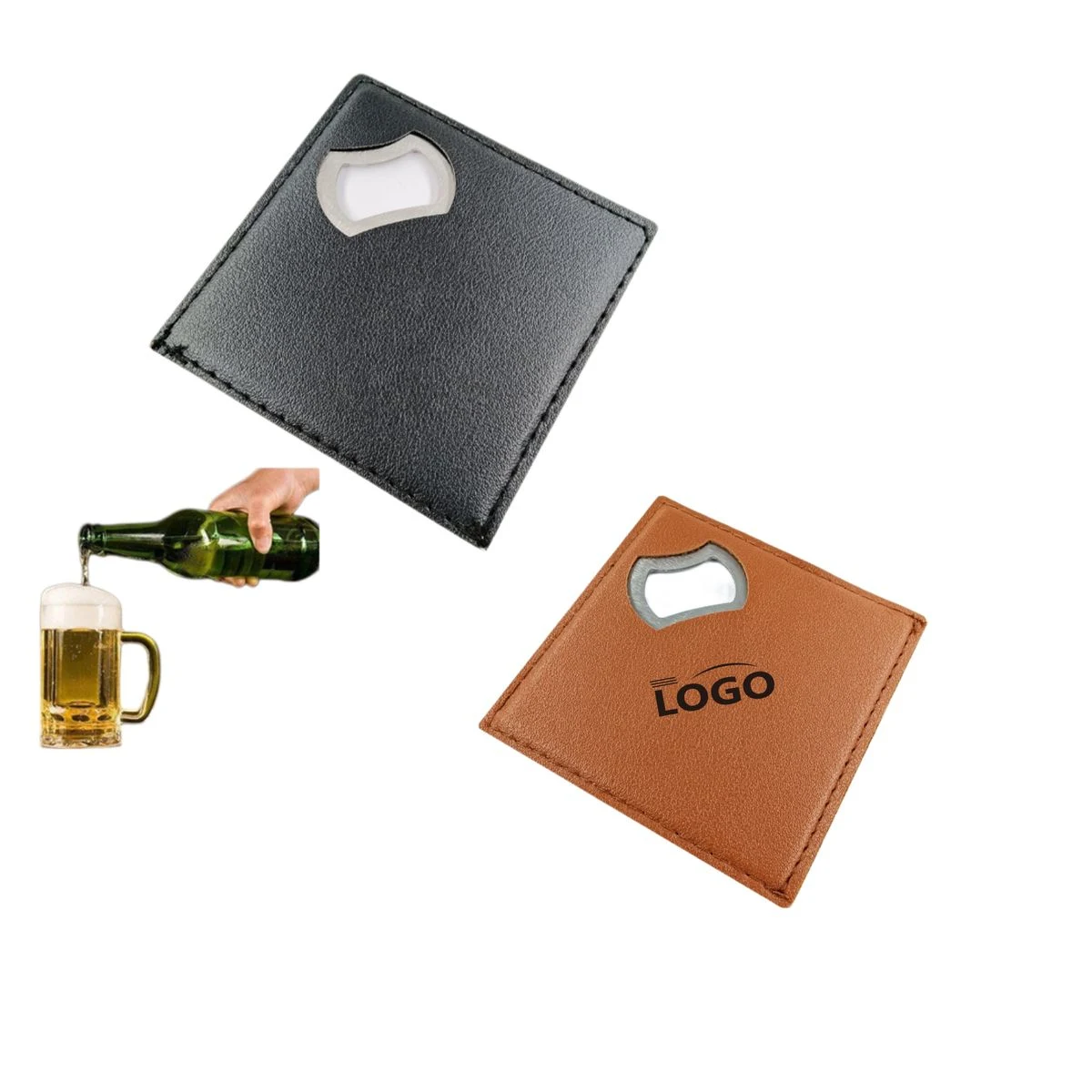PU Bottle Opener Coaster 1