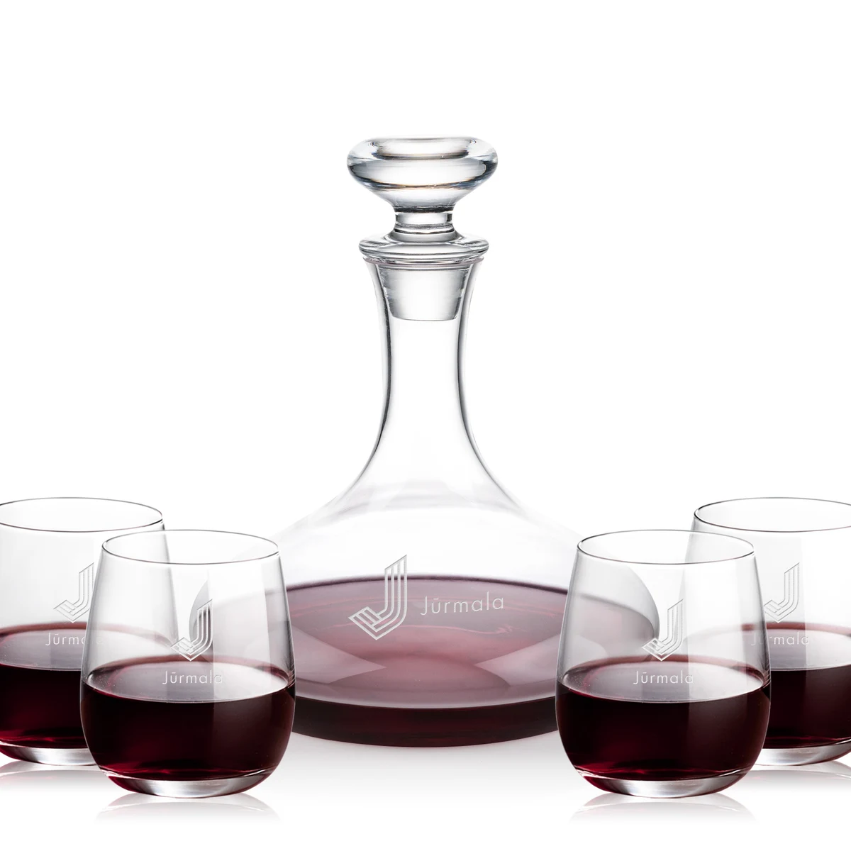 Elliston Decanter & Crestview Stemless Wine Set 1