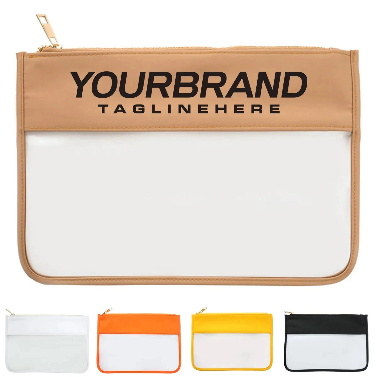 Branded Clear Makeup Waterproof Toiletry Cosmetic Bag 1