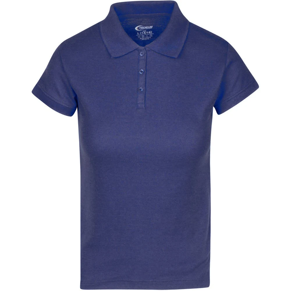 Juniors' Polo Uniform Shirts - Navy Size Large 1