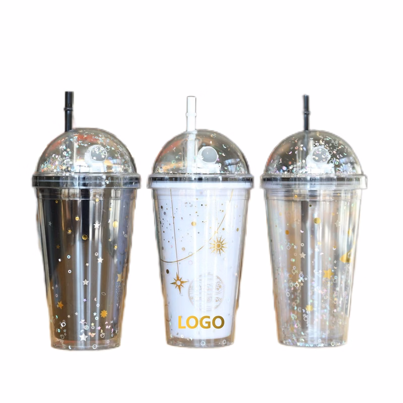 15 oz. Double Wall Space Astronaut Straw Tumbler (direct import)