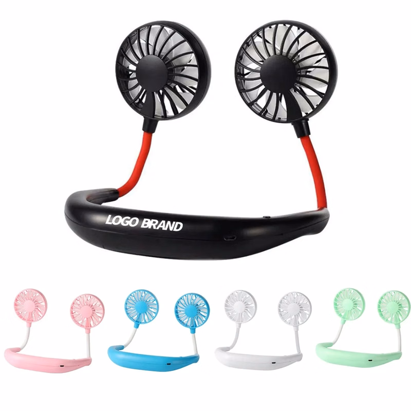 Strong Power Hands-Free USB Foldable Wearable Neck Fan