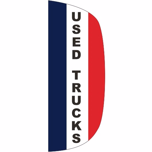 "USED TRUCKS" 3' x 8' Message Flutter Flag