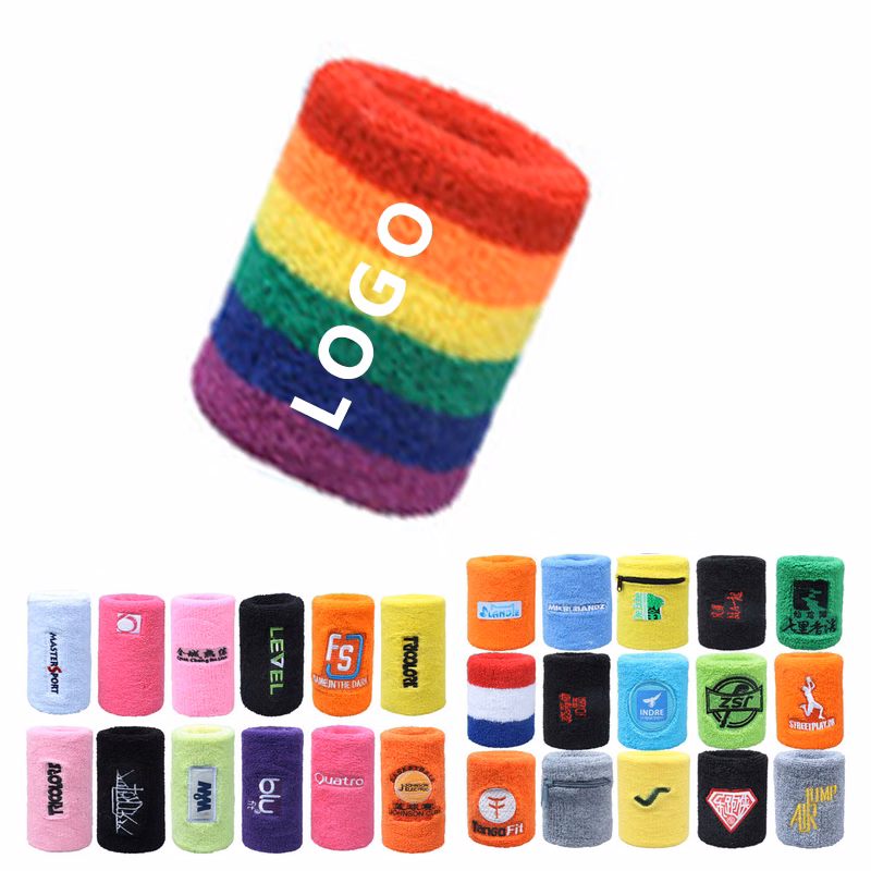 colorful sweat wristbands