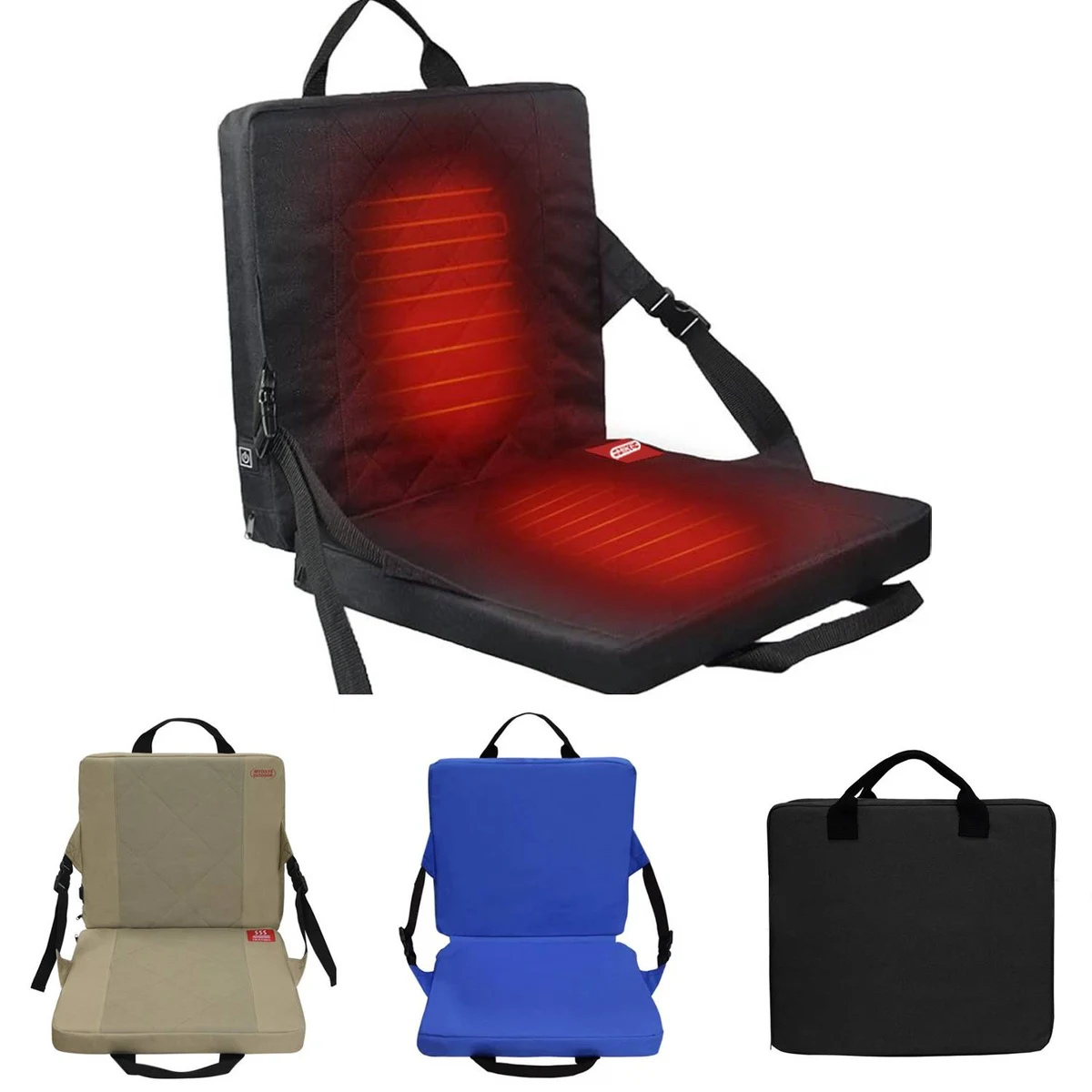 Foaldable Heated Stadium Seat Cushion 1