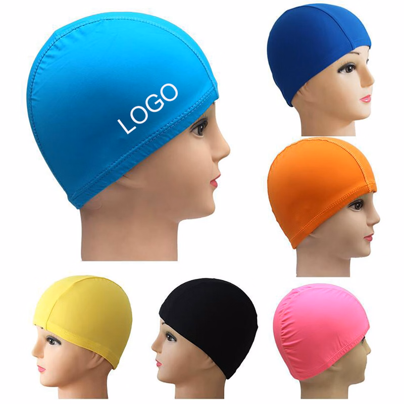 Nylon Fabric Swim Cap for kids and adults