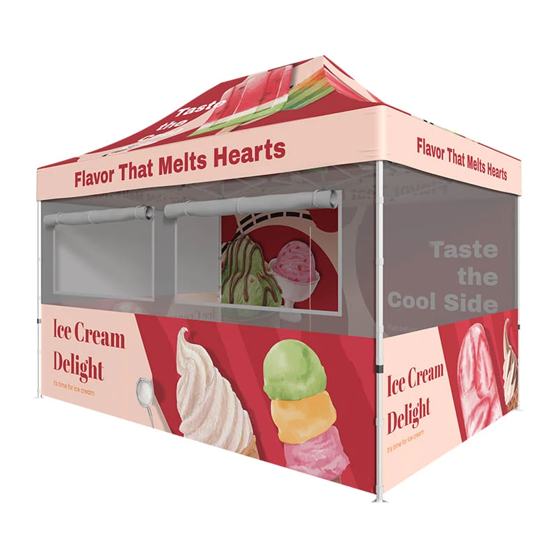 Custom 10 X 15 Food Booth Tent 1