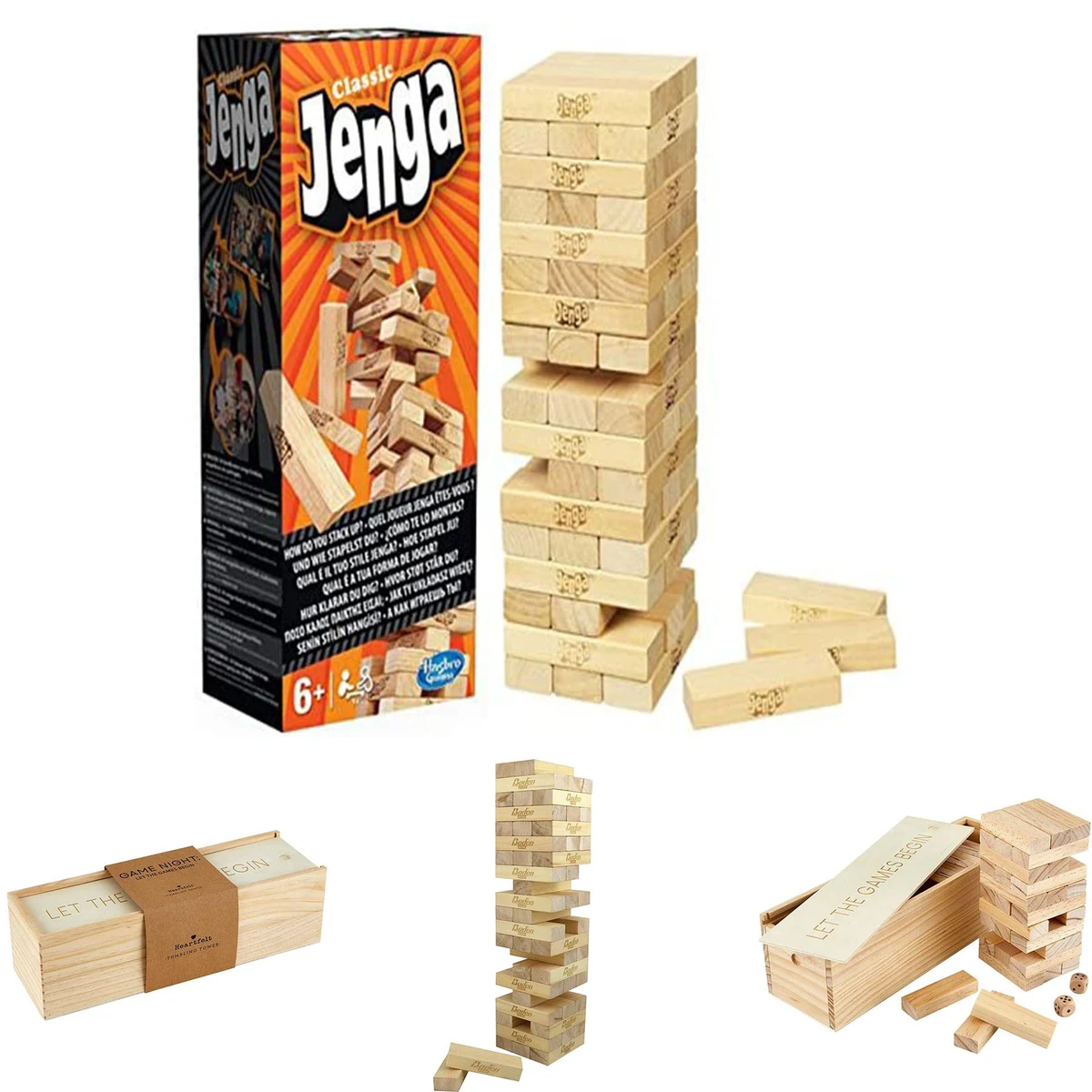 Classic Game with Genuine Hardwood Blocks 1