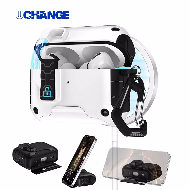 AirPods Case with Safety Lock Cover Protect Against Drops, Scratches and Dust