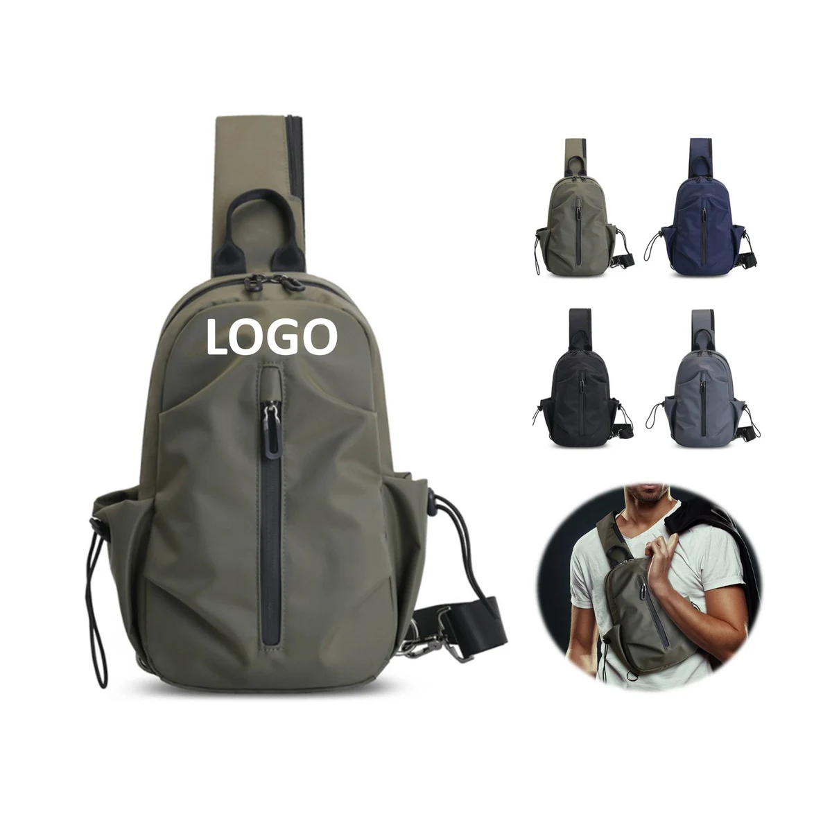 Men's Business Casual Messenger Bag 1