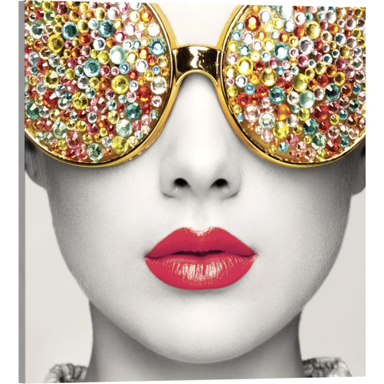Vector Frame Edge Square S-01 Fabric Poster Display 1