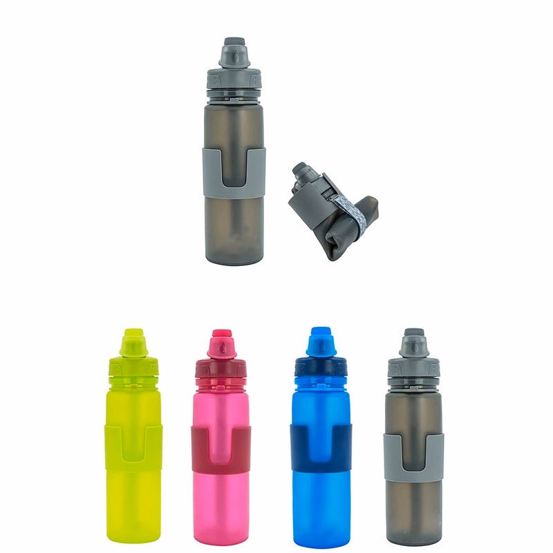 Collapsible Water Bottle With Leak Proof Twist Cap