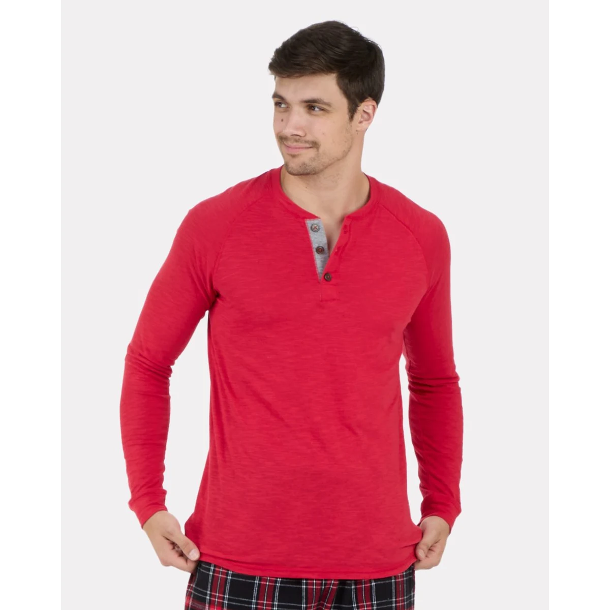 Unisex Henley Long Sleeve T-Shirt - BM3101 1