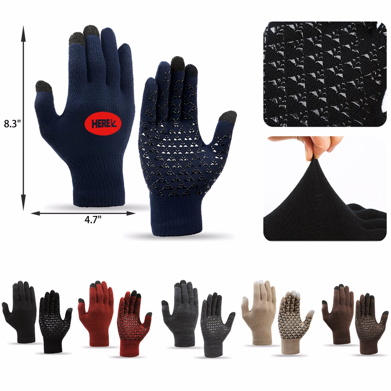 Durable Anti Slip Knitted Gloves