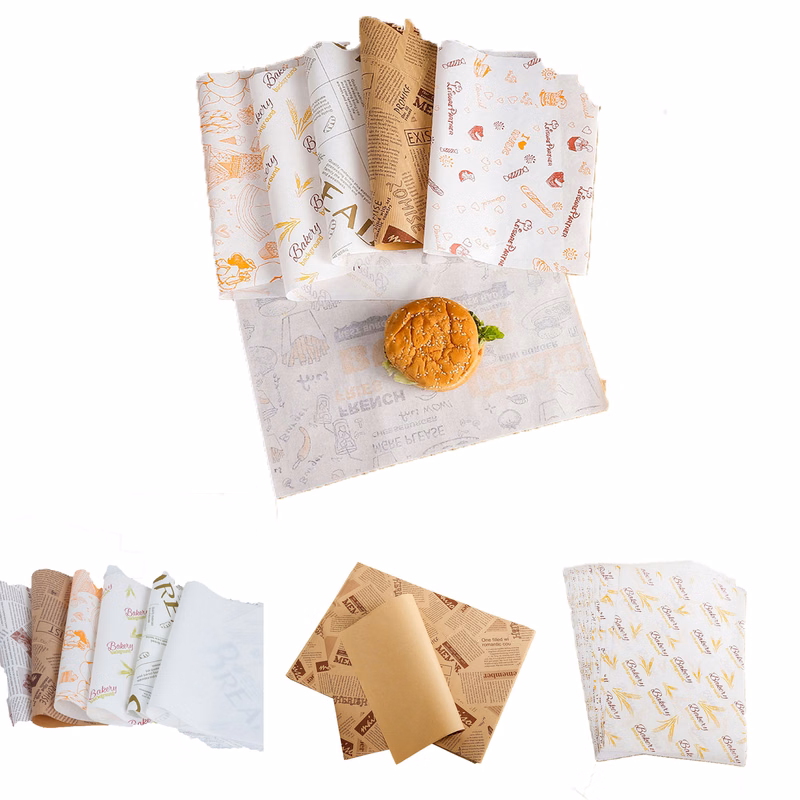10-Inch Customizable Food Wrap Paper for Secure Packaging