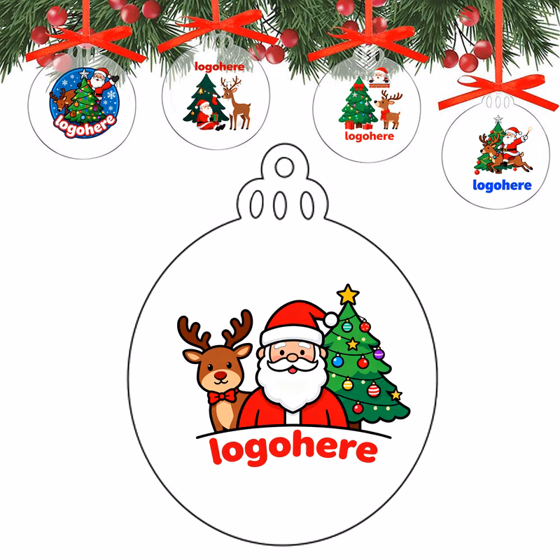 3.5 Inch Custom Acrylic Christmas Decoration