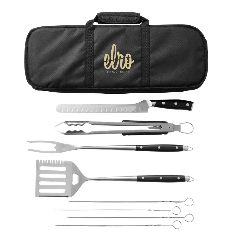BBQ Grill Tool Set with Skewers 1