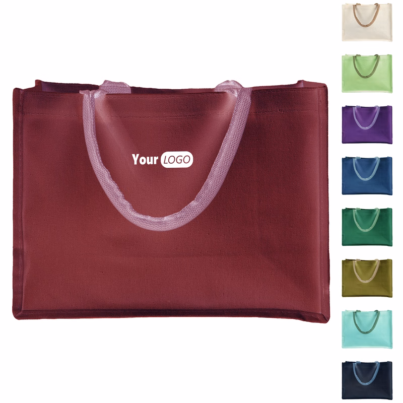 Tote Sustainable Style ?C White Jute Pocket For All Occasions