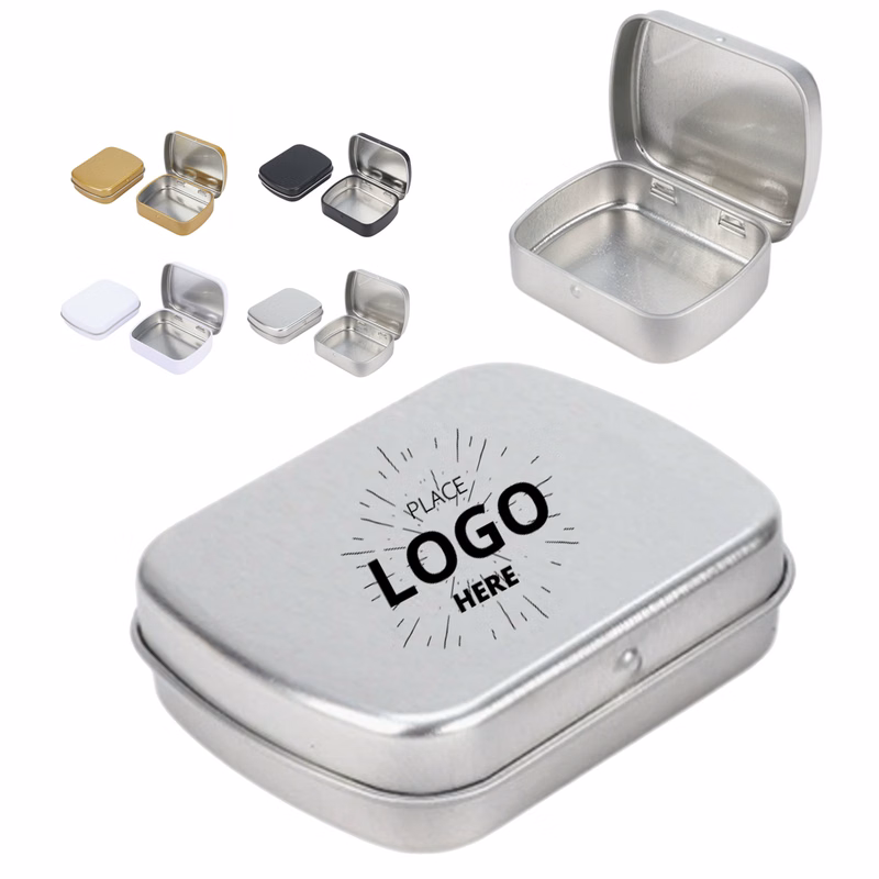 Rectangular Hinged Tin Box