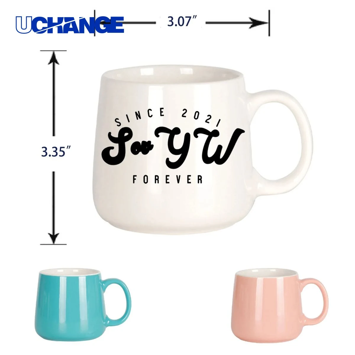 Creative Ceramic Big Mouth Mug Container 1