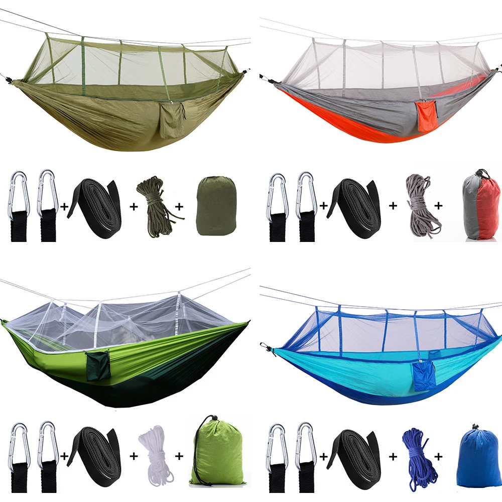Outdoor Net Parachute Hammock Camping Hanging Sleeping Bed 1
