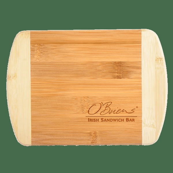 Two-Tone Bar 8" x 5-3/4" Bamboo Cutting Board