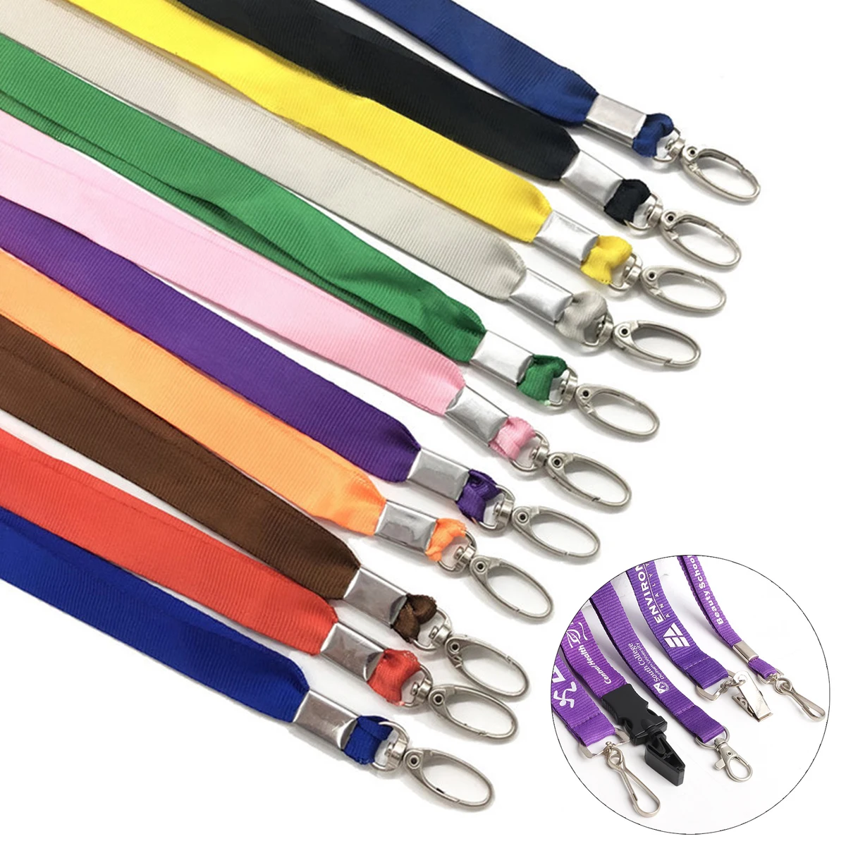 3/5" Flat Polyester Lanyard 1