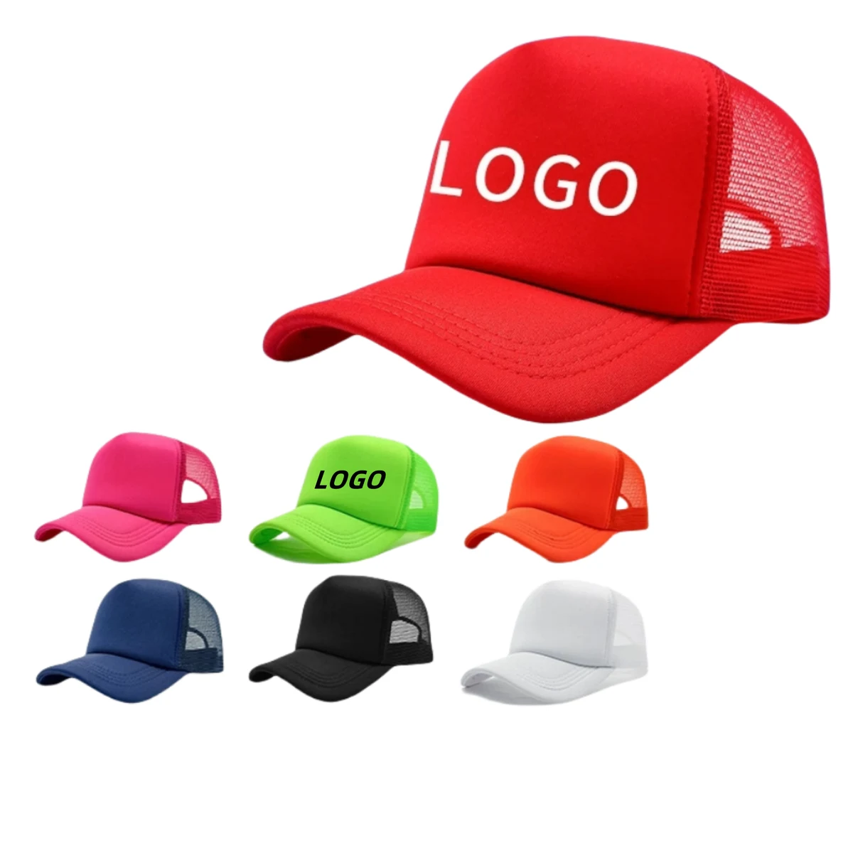 Pure Color Mesh Baseball Cap 1