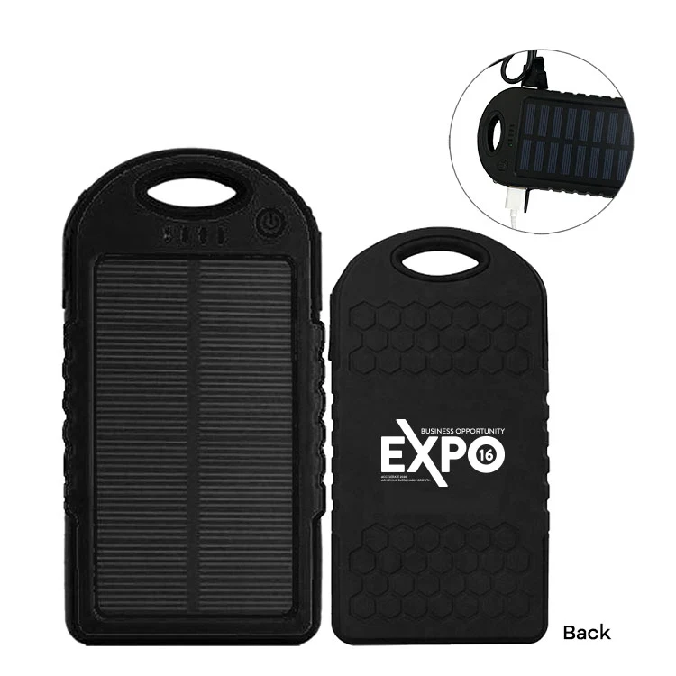 4000mAh Rechargeable Water -Resistant Solar Power Bank 1