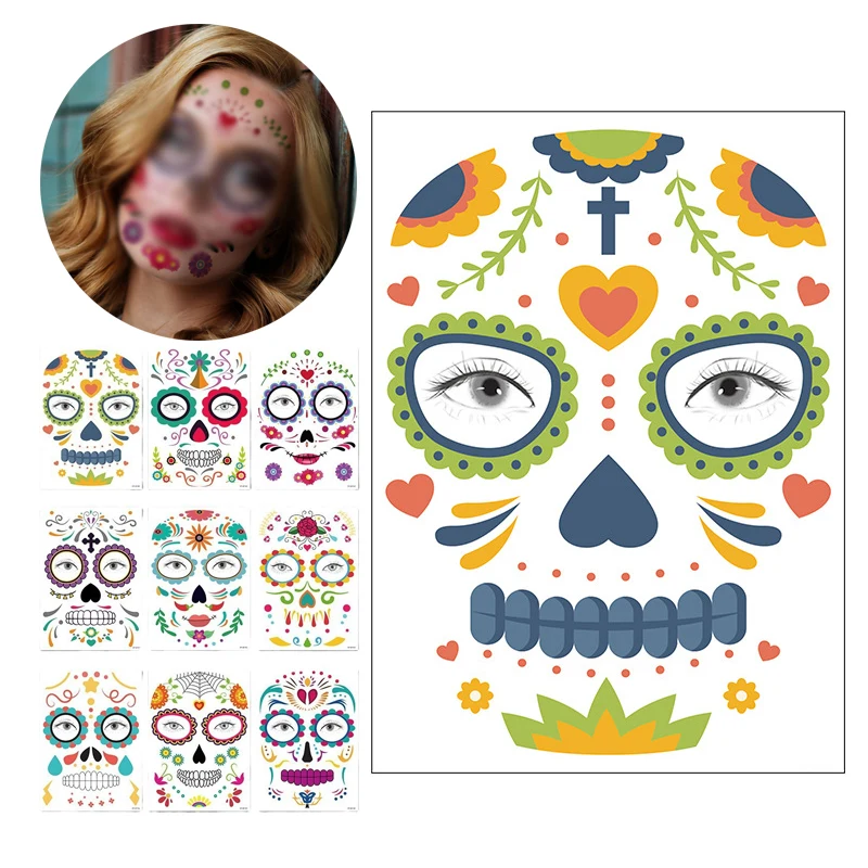 Halloween Temporary Face Tattoo 1