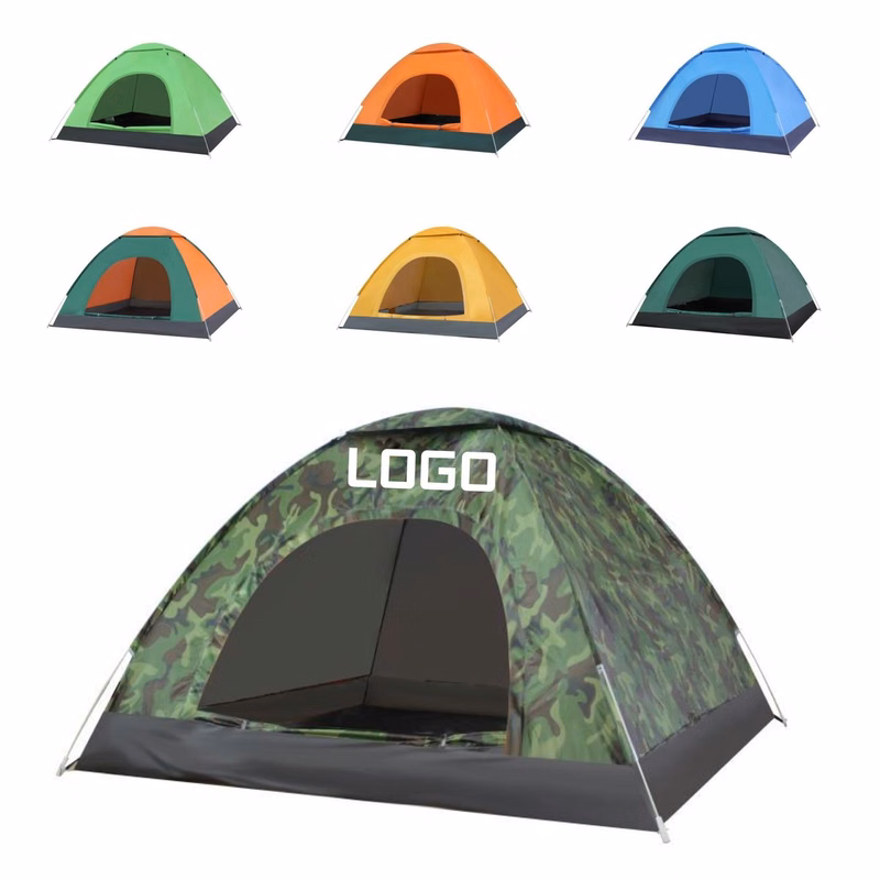 Automatic Pop Up 2 Person Camping Tent with Silver Coating