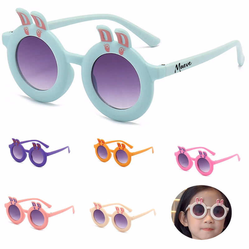Adorable Rabbit-Shaped Kids Sunglasses