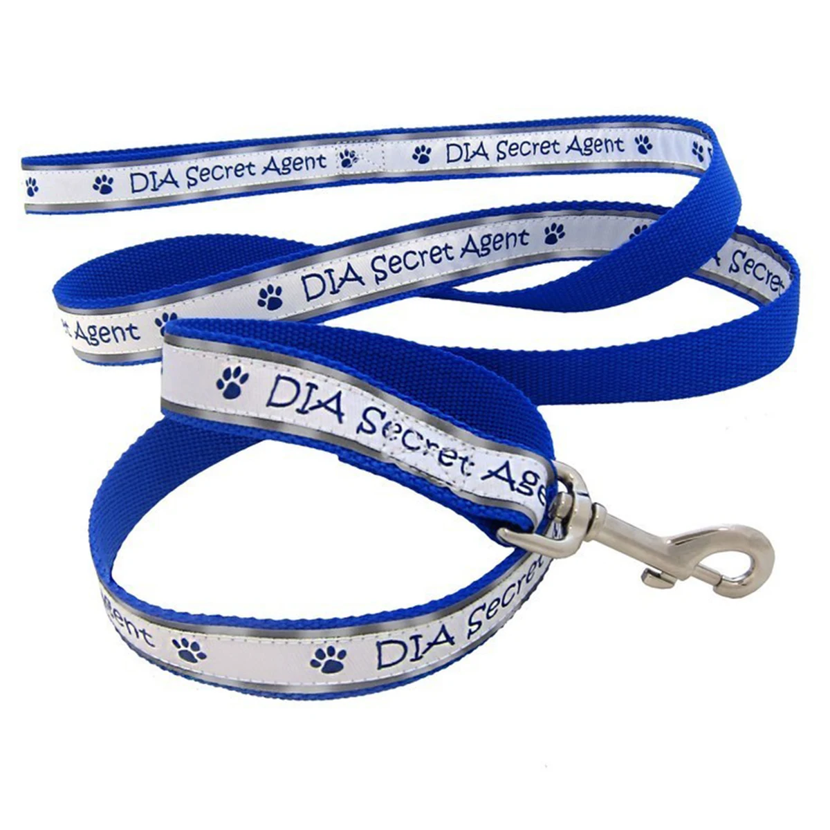 1" X 48" Woven Reflective Pet Leash w/ Nickel-plated Hardware - "Elite" Weave 1