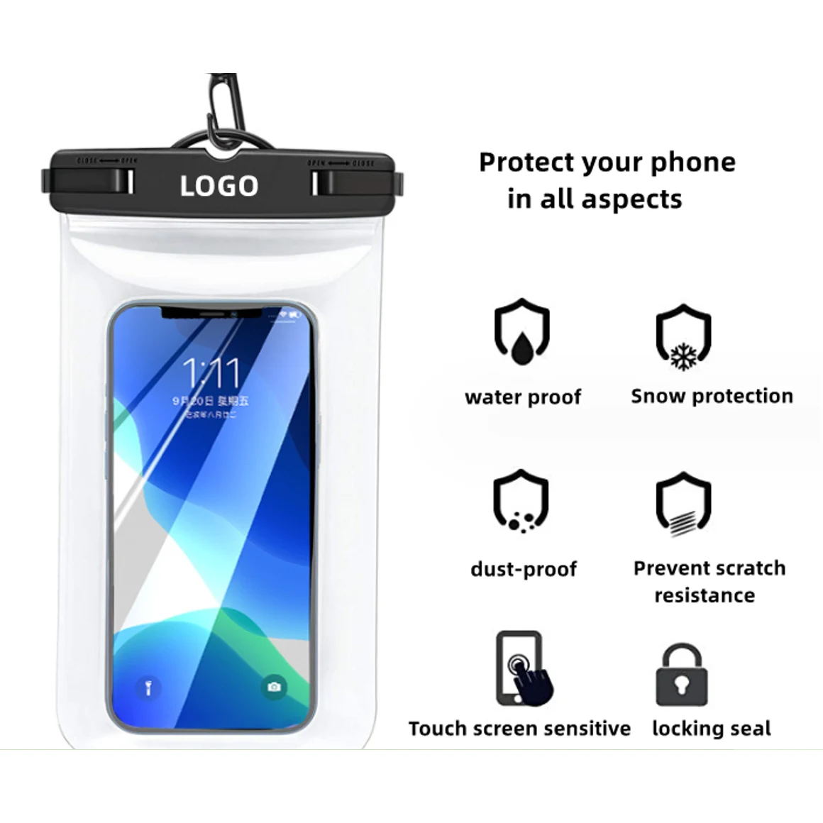 PVC mobile phone waterproof bag 1