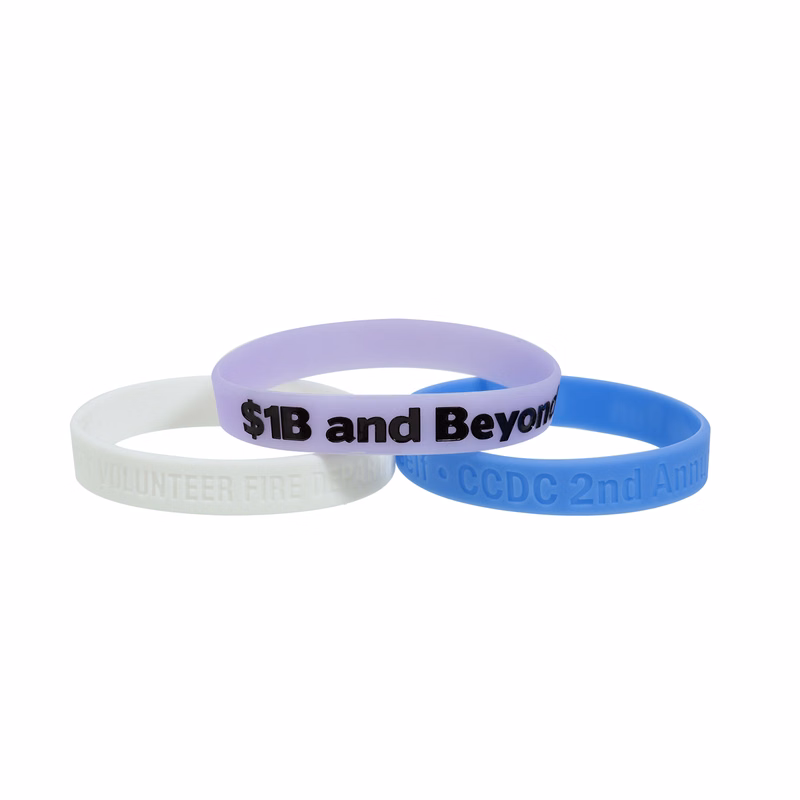 1/2" Glow-in-the-Dark Silicone Wristband