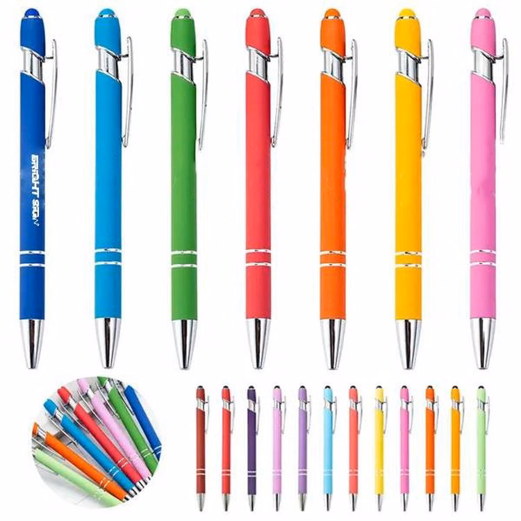 2-in-1 Capacitive Stylus and Ballpoint Pen  Metal Barrel
