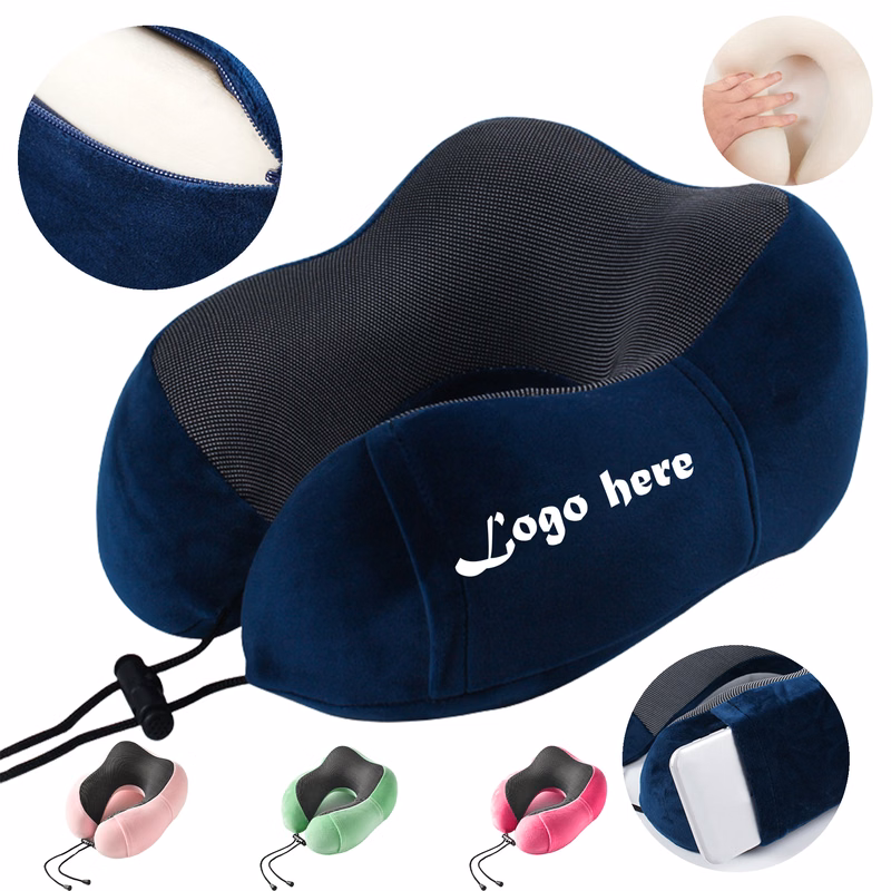 Portable Memory Foam Neck Pillow for Travel