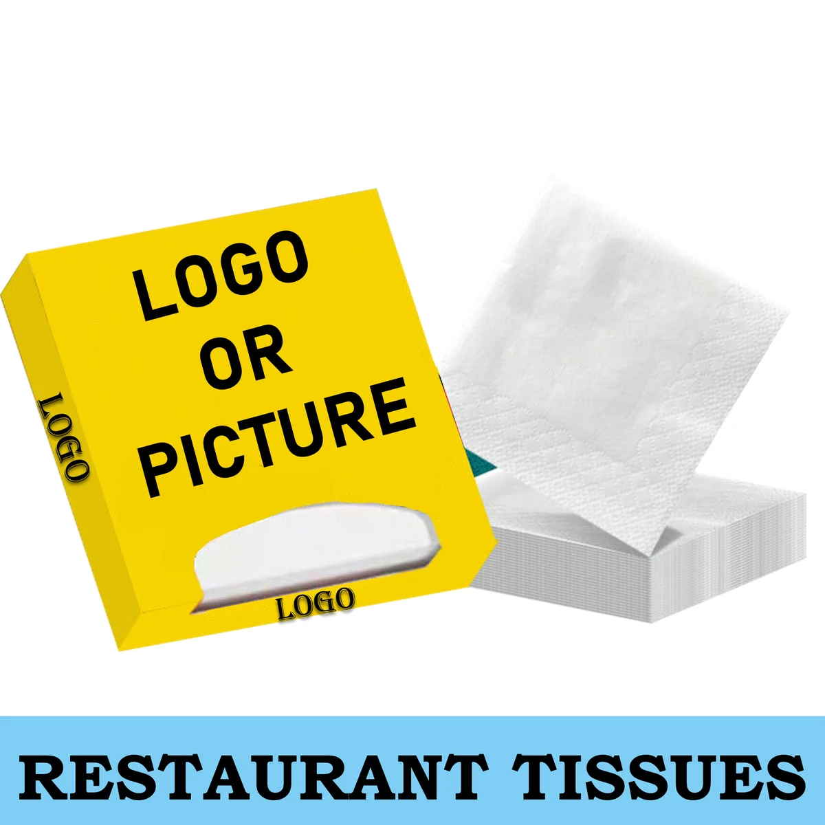 Customized Advertising Boxed Napkins 1