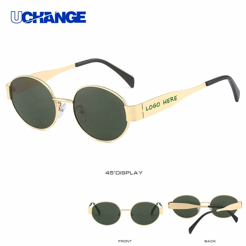 Retro Oval Sunglasses Trendy Eyewear for Streetwear & Outdoor Use